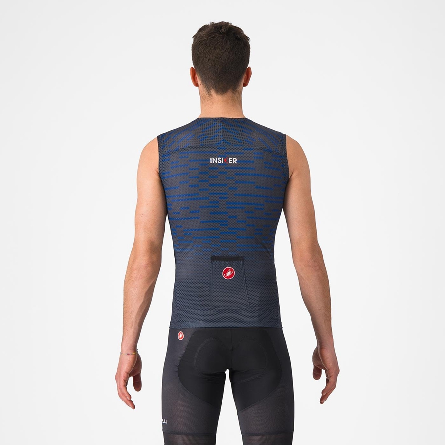 Castelli INSIDER SLEEVELESS Trikot Herren Blau | 84107-ZMNF