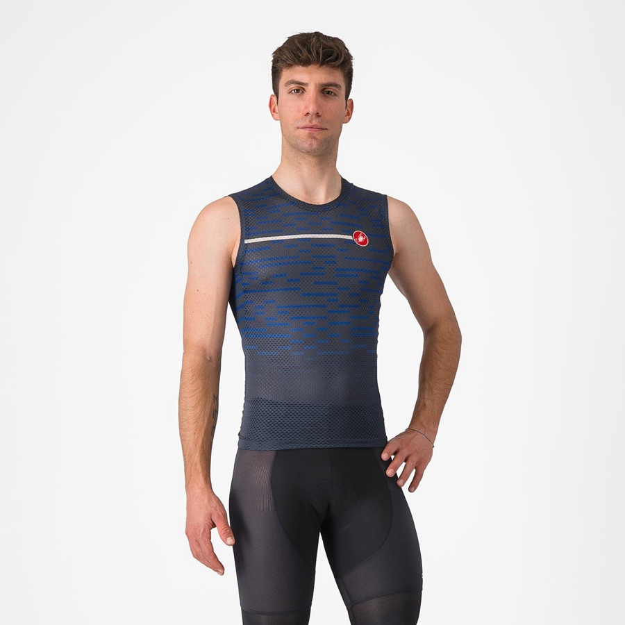 Castelli INSIDER SLEEVELESS Trikot Herren Blau | 84107-ZMNF