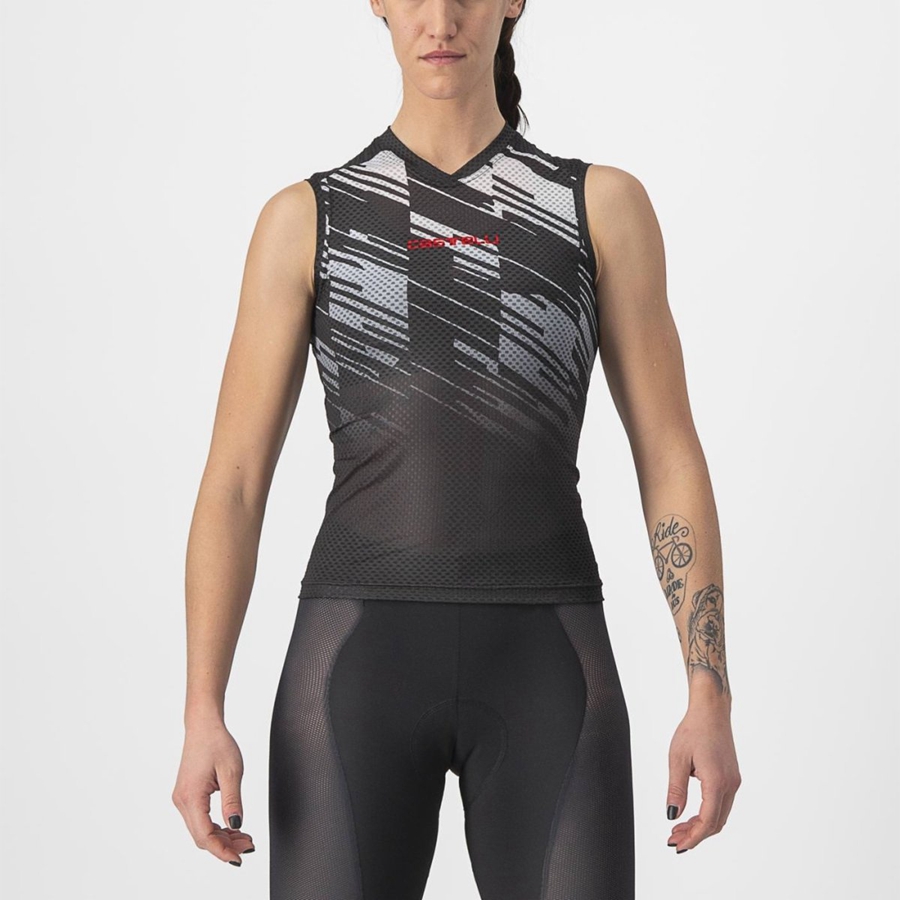 Castelli INSIDER W SLEEVELESS Trikot Damen Schwarz | 81395-ZWEN