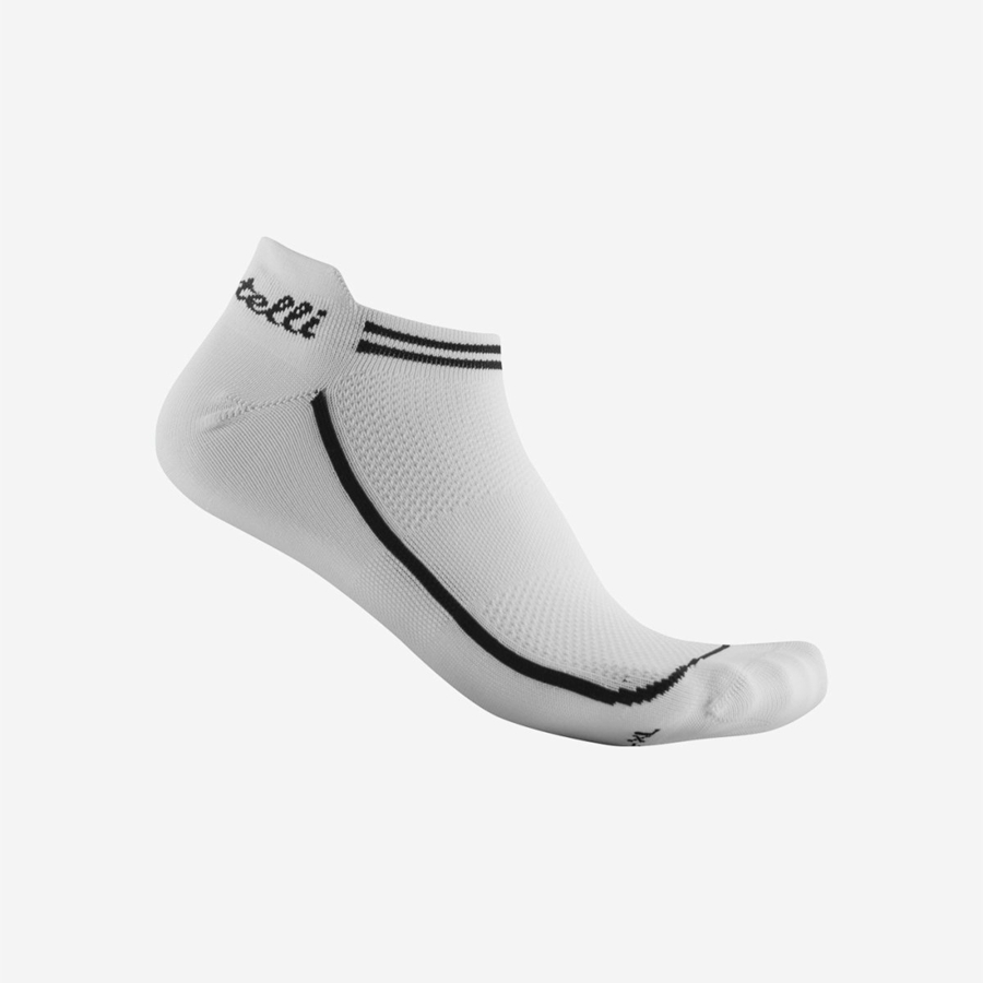 Castelli INVISIBILE Socken Damen Weiß | 81469-ODXM