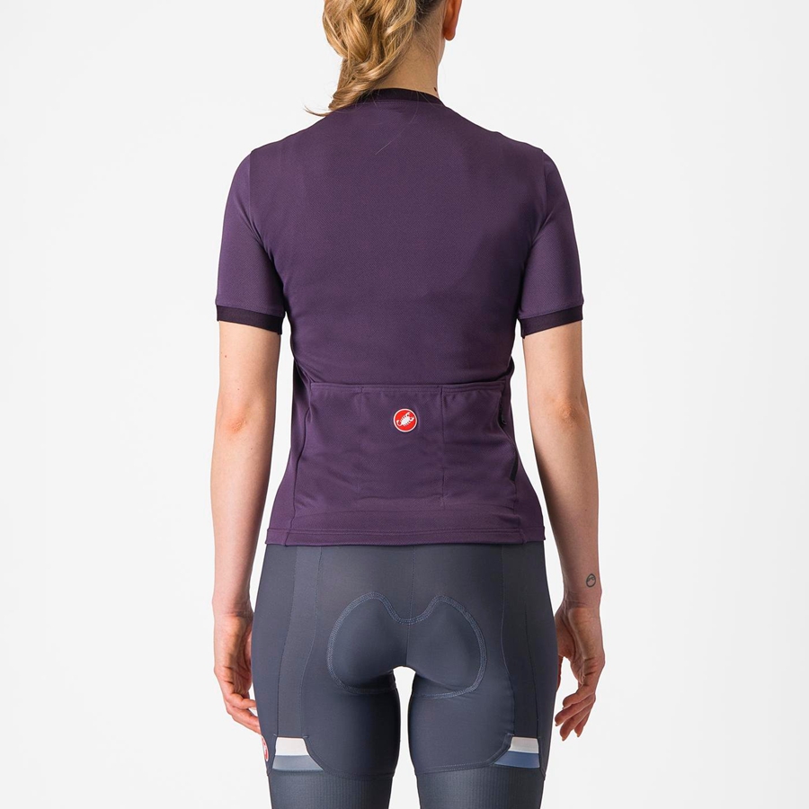 Castelli LIBERA Trikot Damen Lila | 69231-QDZY