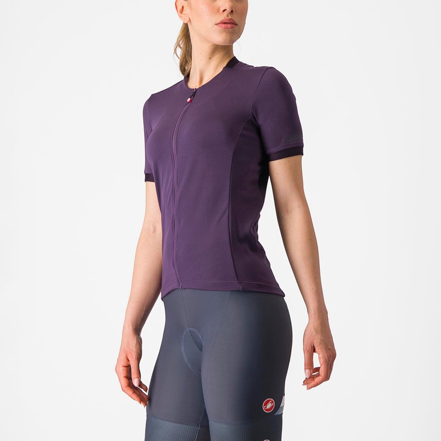 Castelli LIBERA Trikot Damen Lila | 69231-QDZY