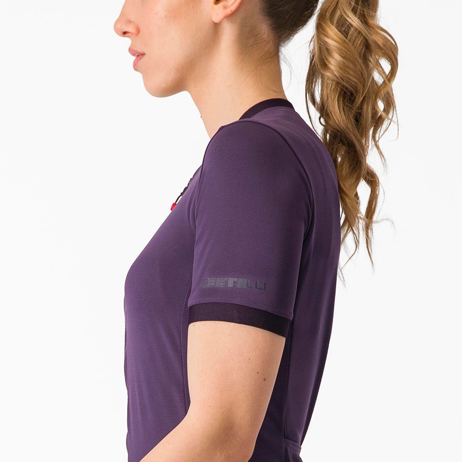 Castelli LIBERA Trikot Damen Lila | 69231-QDZY