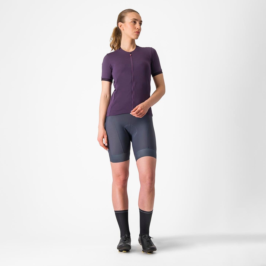 Castelli LIBERA Trikot Damen Lila | 69231-QDZY