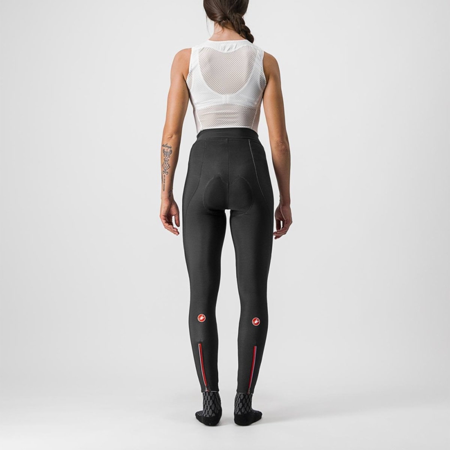 Castelli MENO WIND W Leggings Damen Schwarz | 70593-ISRH