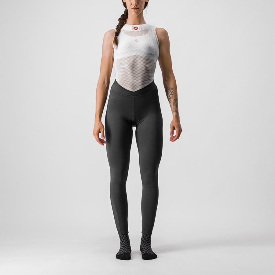 Castelli MENO WIND W Leggings Damen Schwarz | 70593-ISRH