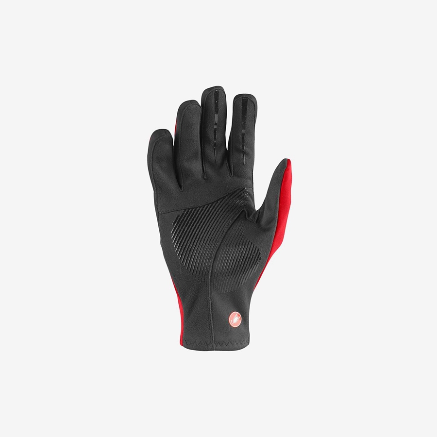 Castelli MORTIROLO Handschuhe Herren Rot | 62789-VCHW