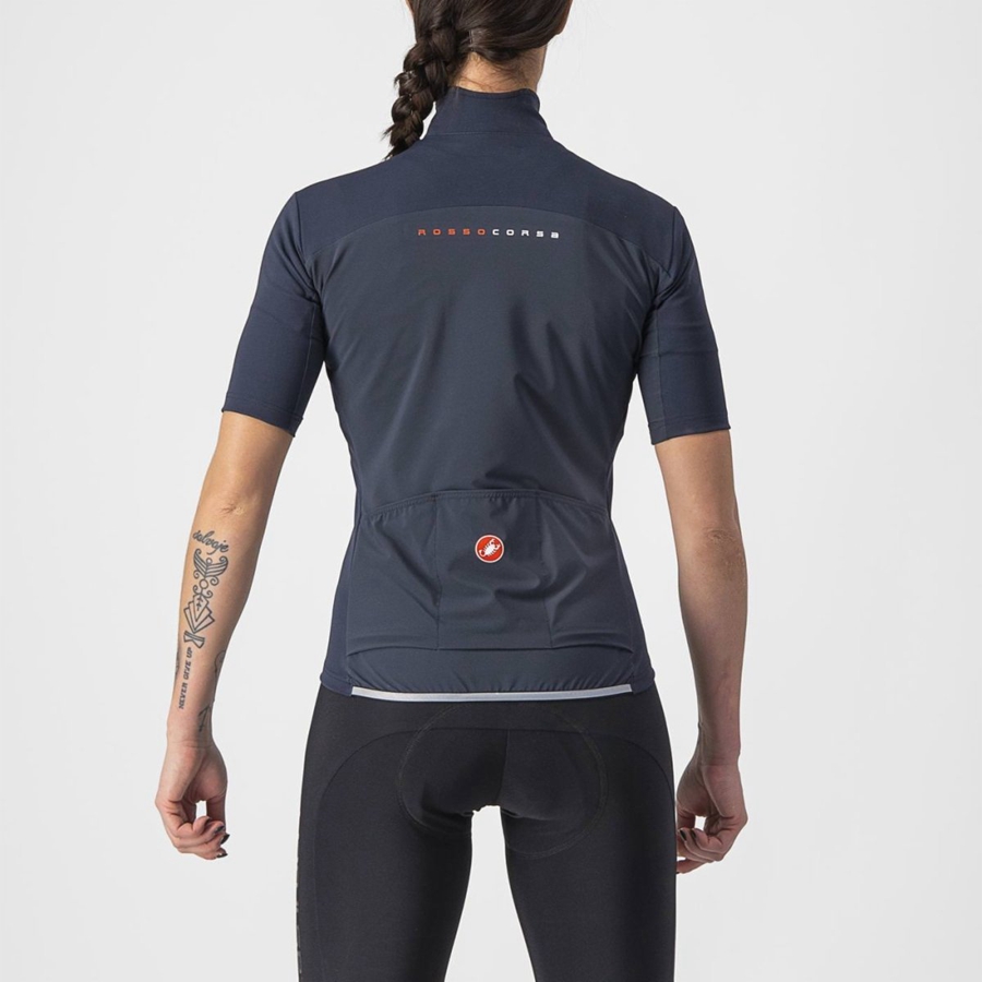 Castelli PERFETTO RoS 2W WIND Jacken Damen Blau | 36794-EGOD