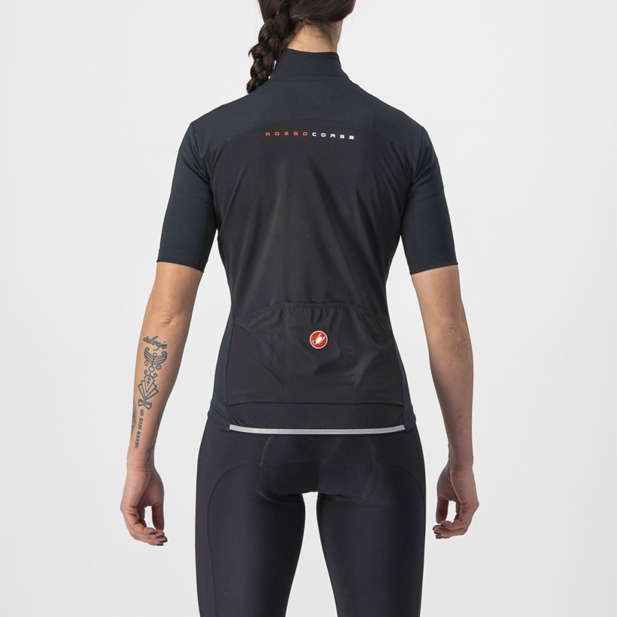 Castelli PERFETTO RoS 2W WIND Jacken Damen Schwarz | 81276-ELYP