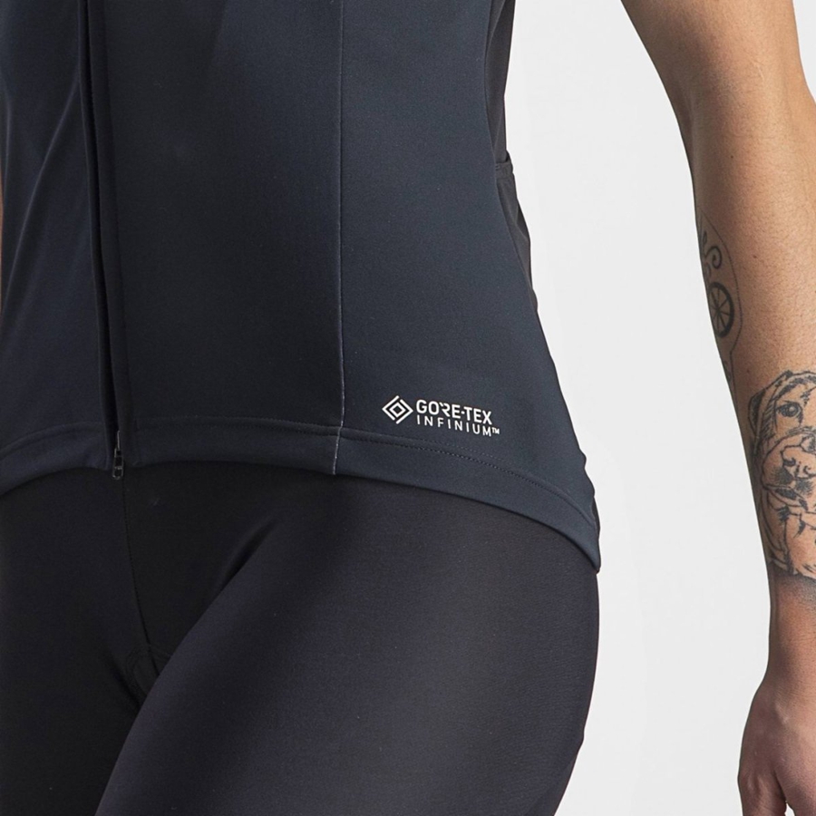 Castelli PERFETTO RoS 2W WIND Jacken Damen Schwarz | 81276-ELYP