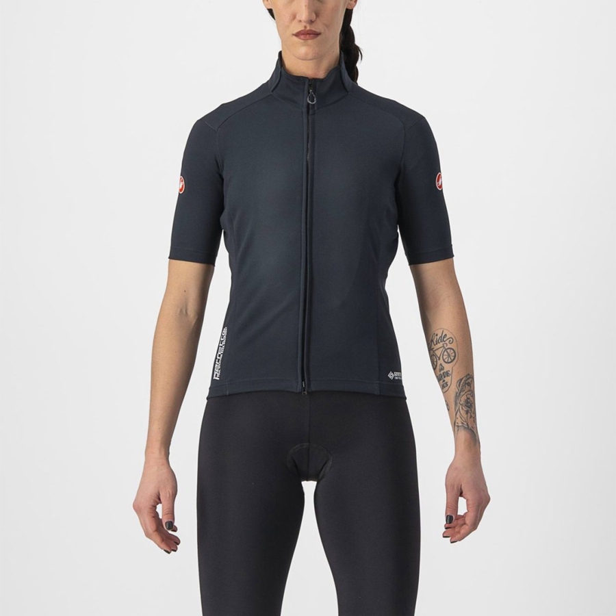 Castelli PERFETTO RoS 2W WIND Jacken Damen Schwarz | 81276-ELYP