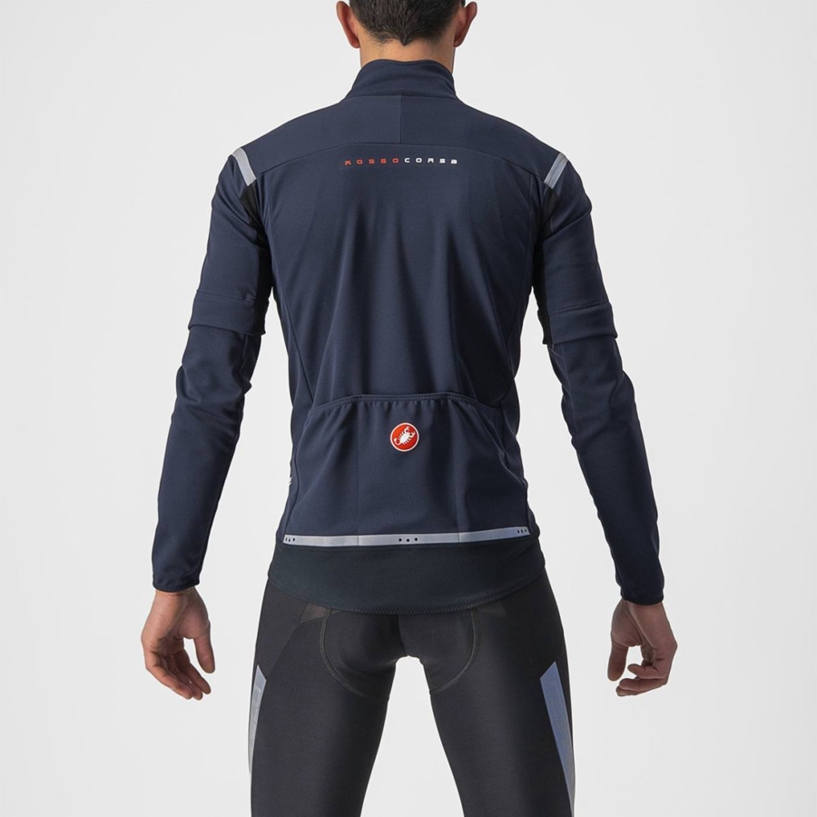 Castelli PERFETTO RoS 2 CONVERTIBLE Jacken Herren Blau Silber | 24908-RIGK