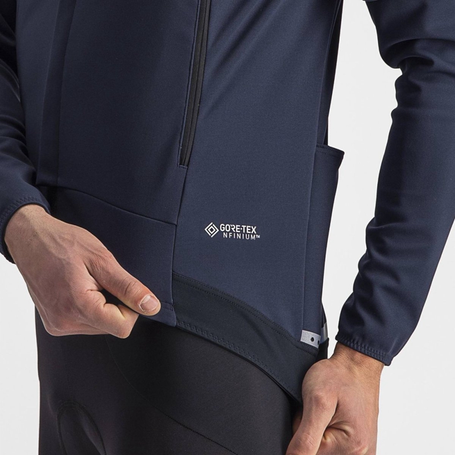 Castelli PERFETTO RoS 2 CONVERTIBLE Jacken Herren Blau Silber | 24908-RIGK