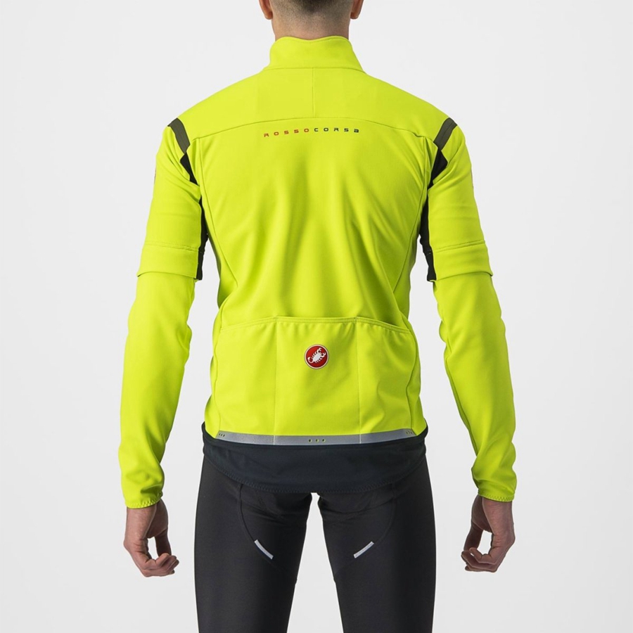 Castelli PERFETTO RoS 2 CONVERTIBLE Jacken Herren Hellgrün Dunkelgrau | 90154-WEKY