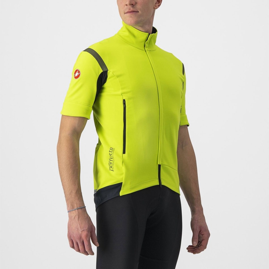 Castelli PERFETTO RoS 2 CONVERTIBLE Jacken Herren Hellgrün Dunkelgrau | 90154-WEKY