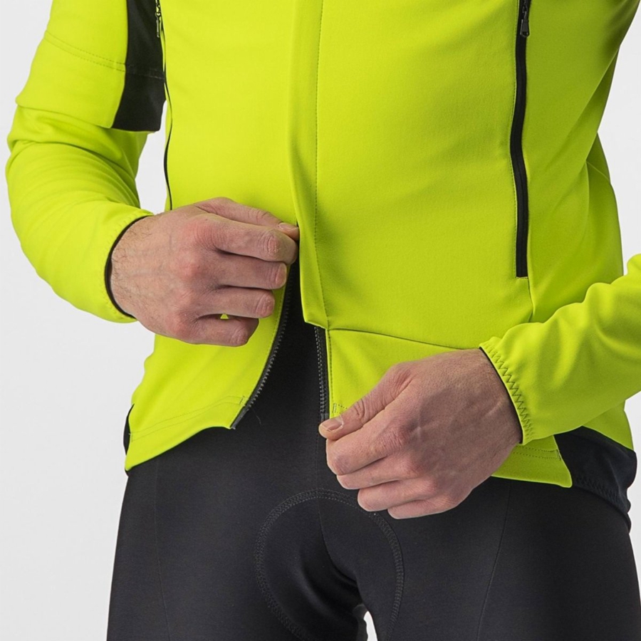 Castelli PERFETTO RoS 2 CONVERTIBLE Jacken Herren Hellgrün Dunkelgrau | 90154-WEKY