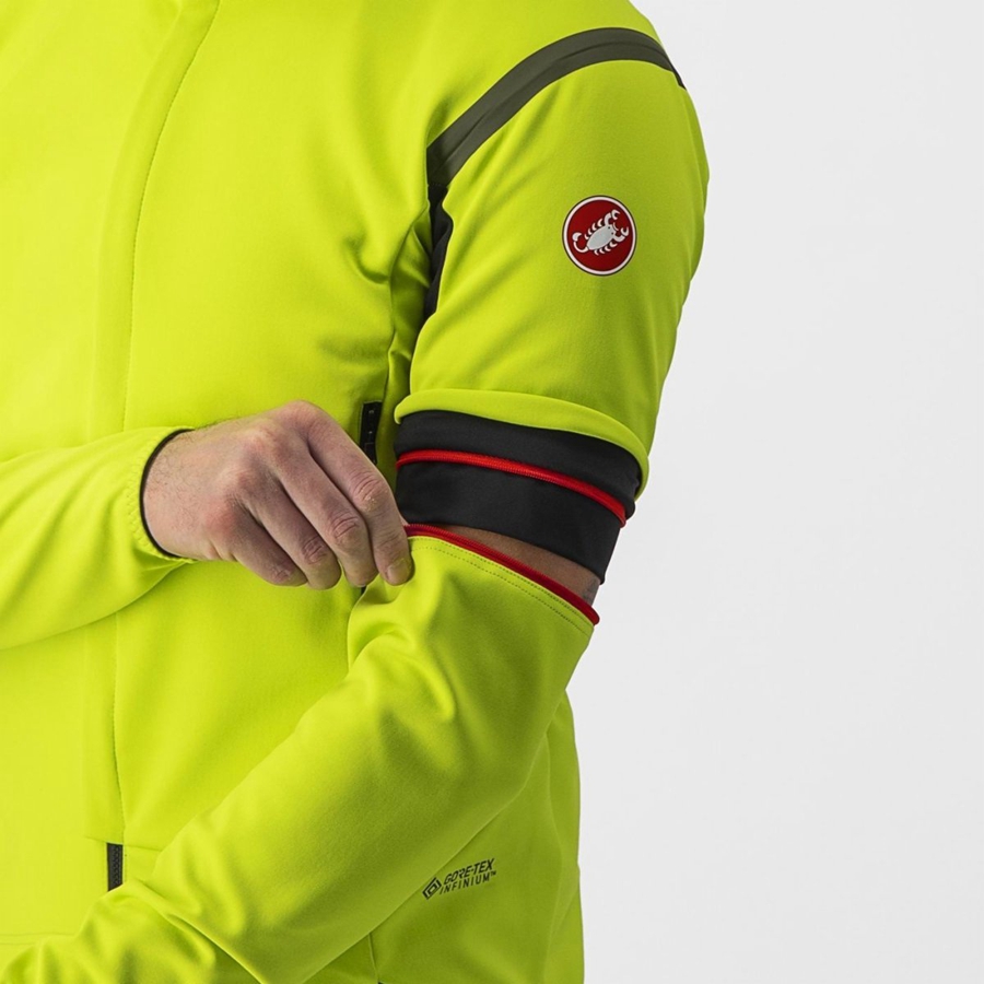 Castelli PERFETTO RoS 2 CONVERTIBLE Jacken Herren Hellgrün Dunkelgrau | 90154-WEKY