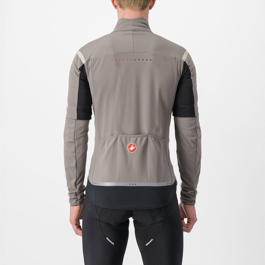 Castelli PERFETTO RoS 2 CONVERTIBLE Jacken Herren Grau Khaki Grau | 98706-QKHF