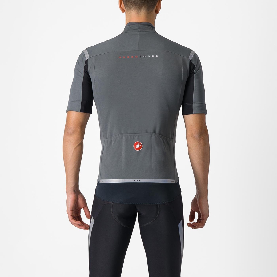 Castelli PERFETTO RoS 2 CONVERTIBLE Jacken Herren Grau Silber | 70658-GZUW