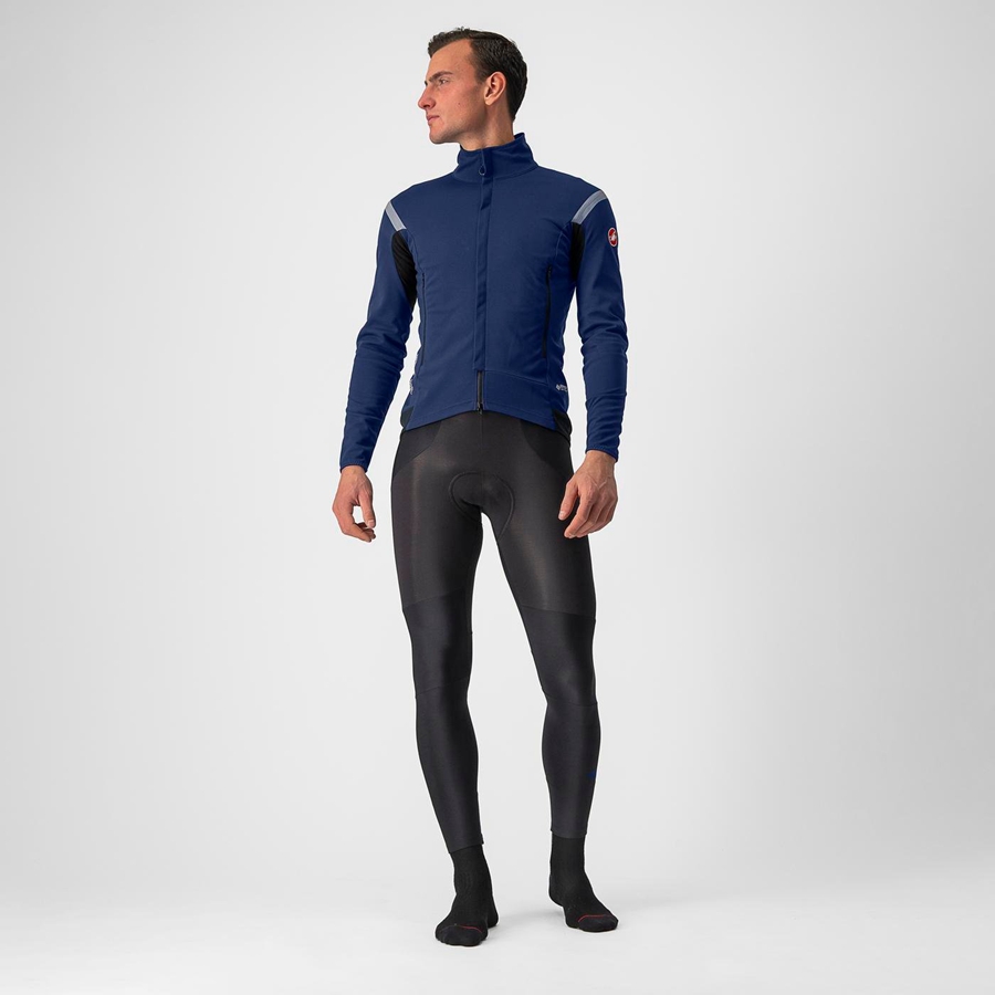 Castelli PERFETTO RoS 2 Jacken Herren Blau Silber | 60912-KOAC