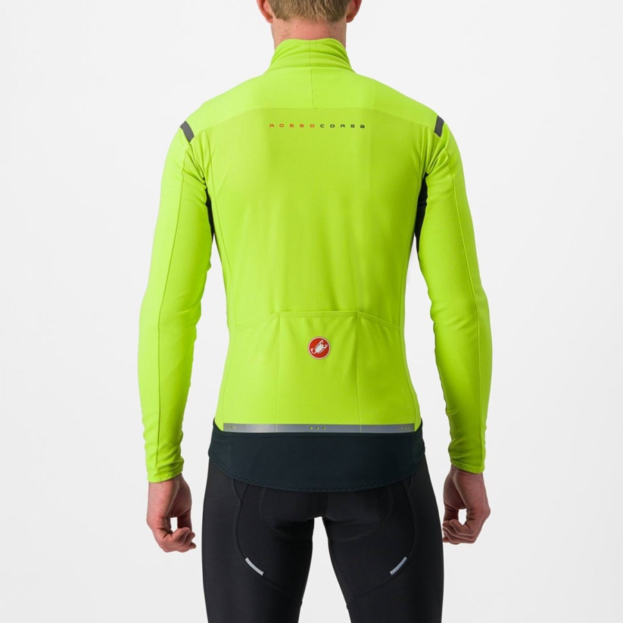 Castelli PERFETTO RoS 2 Jacken Herren Hellgrün Dunkelgrau | 74865-LUSZ