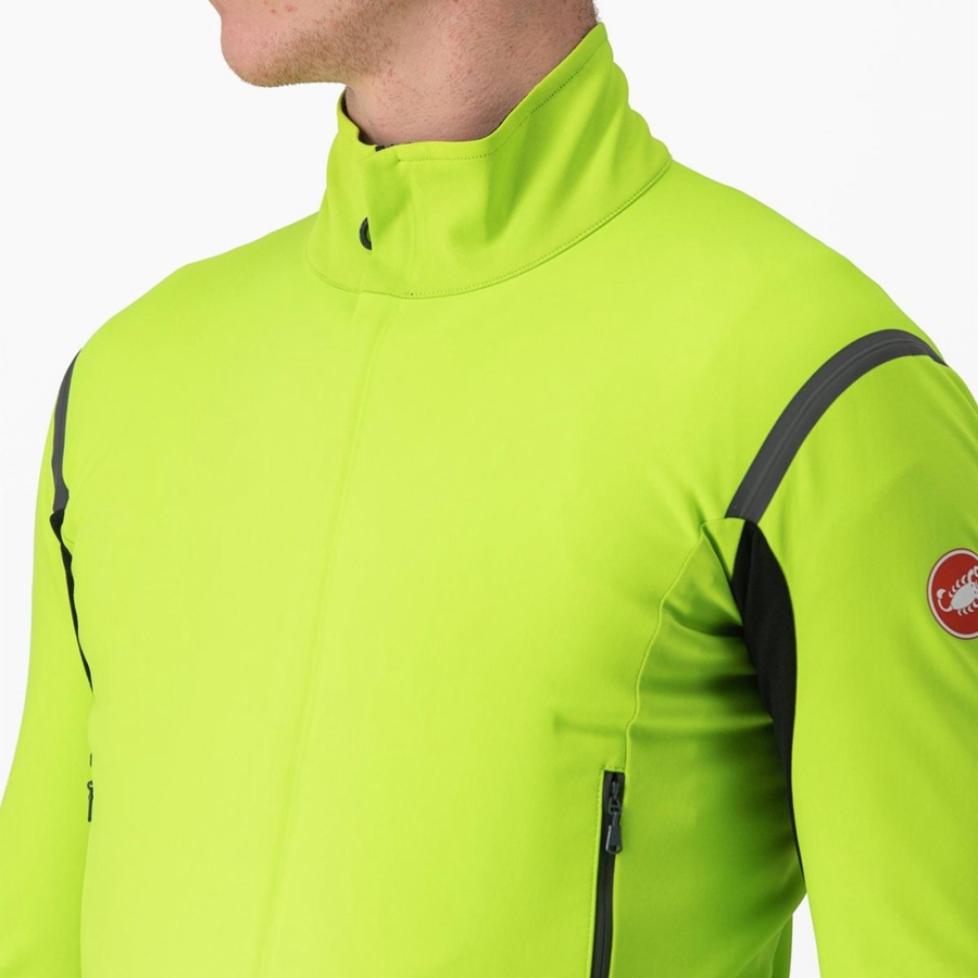 Castelli PERFETTO RoS 2 Jacken Herren Hellgrün Dunkelgrau | 74865-LUSZ