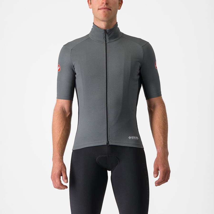 Castelli PERFETTO RoS 2 WIND Jacken Herren Grau | 47520-PJOA