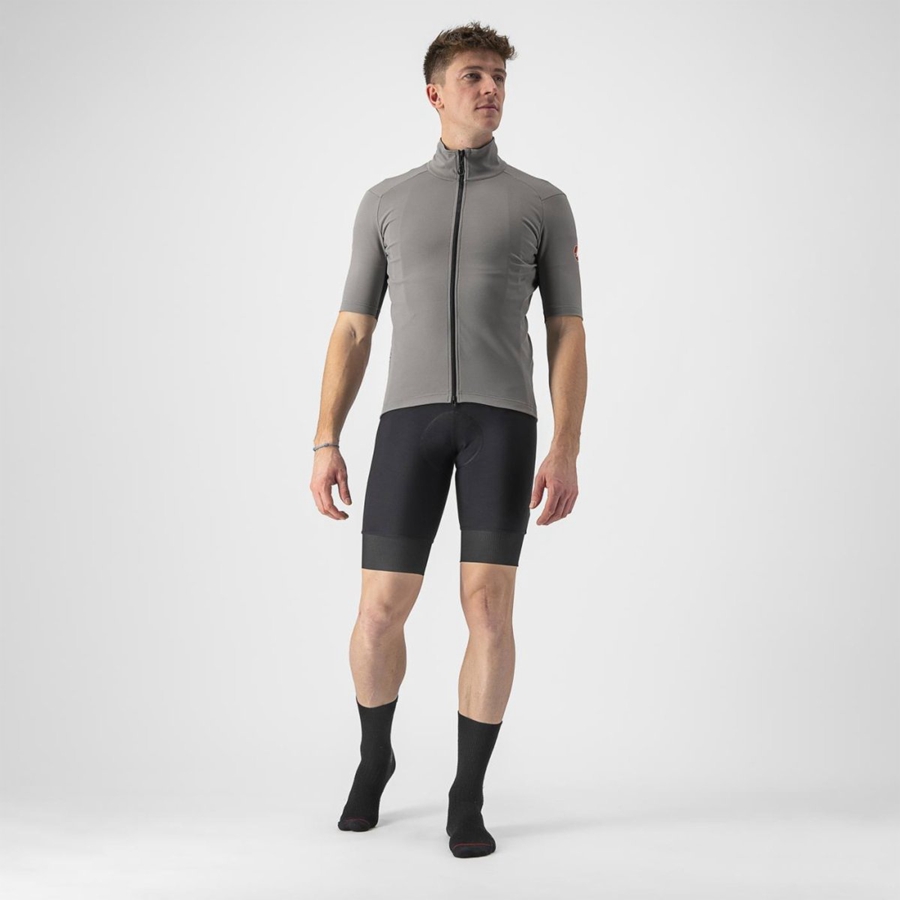 Castelli PERFETTO RoS 2 WIND Jacken Herren Grau | 93084-SDIZ