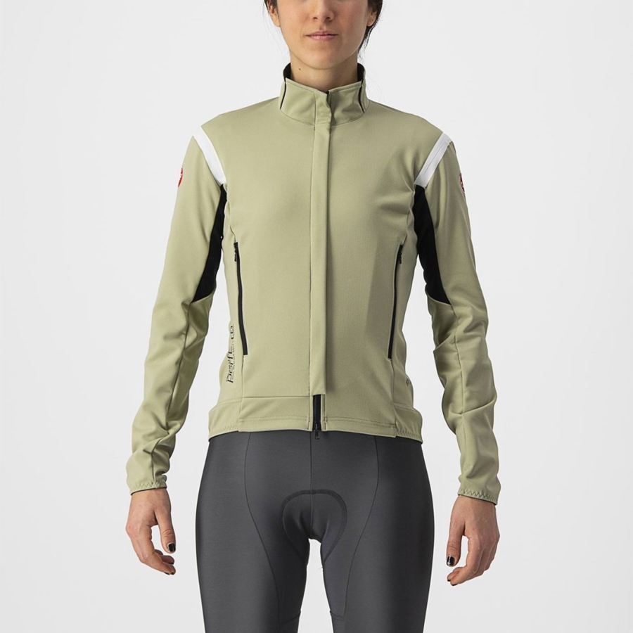 Castelli PERFETTO RoS 2 W Jacken Damen Grün | 07124-KOBJ