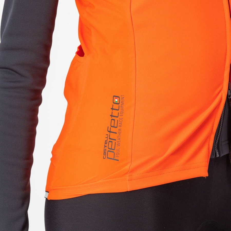 Castelli PERFETTO RoS 2 W Weste Damen Rot Orange | 62534-QKXJ