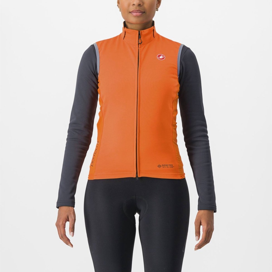 Castelli PERFETTO RoS 2 W Weste Damen Rot Orange | 62534-QKXJ