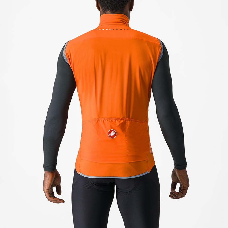 Castelli PERFETTO RoS 2 Weste Herren Rot Orange | 37625-AFZS