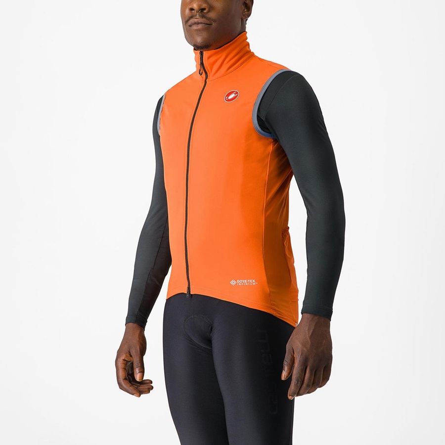 Castelli PERFETTO RoS 2 Weste Herren Rot Orange | 37625-AFZS