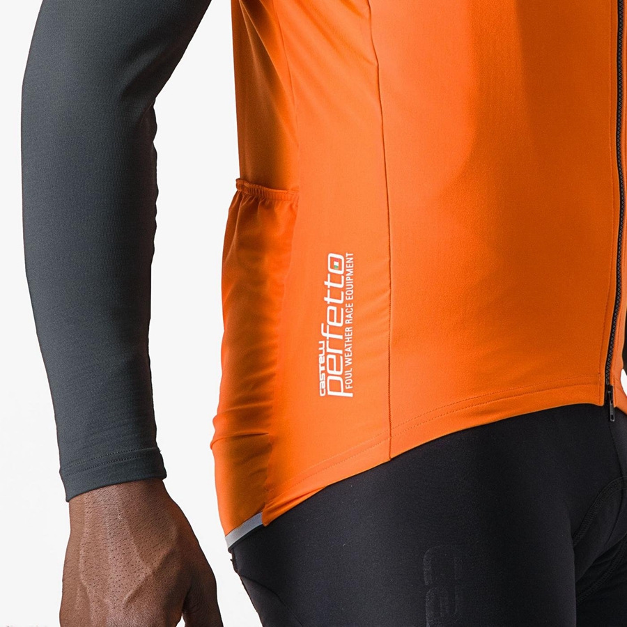 Castelli PERFETTO RoS 2 Weste Herren Rot Orange | 37625-AFZS