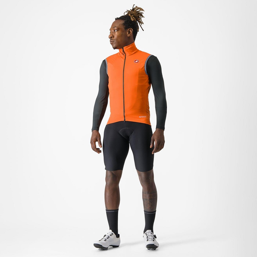 Castelli PERFETTO RoS 2 Weste Herren Rot Orange | 37625-AFZS