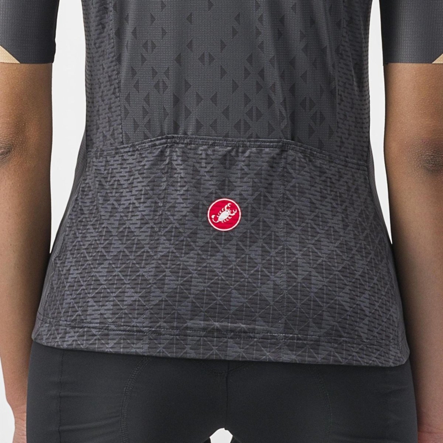 Castelli PEZZI Trikot Damen Dunkelgrau | 14675-IKMG