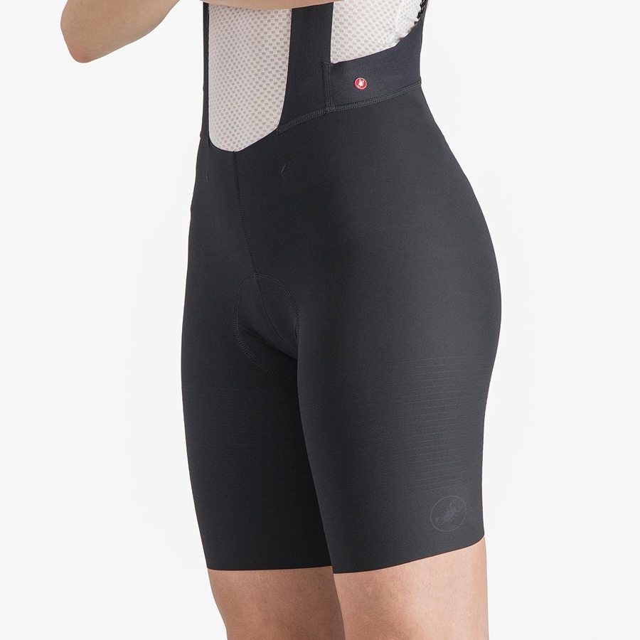 Castelli PREMIO W Shorts Mit Latz Damen Schwarz | 40382-XKRN