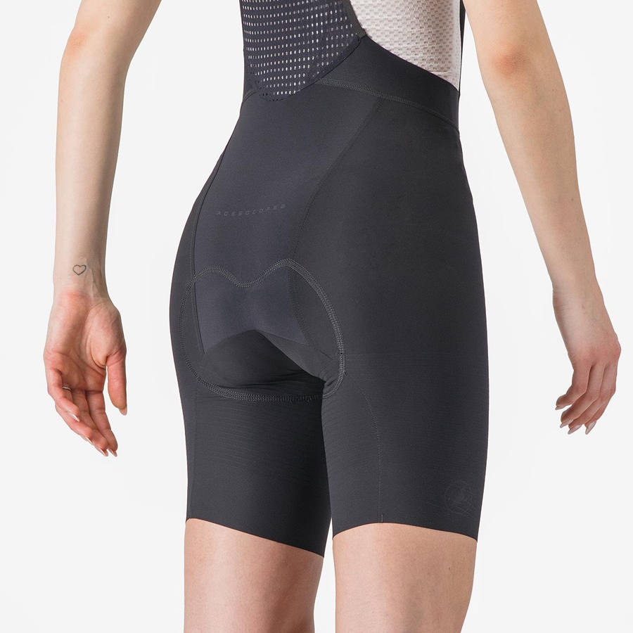 Castelli PREMIO W Shorts Mit Latz Damen Schwarz | 40382-XKRN