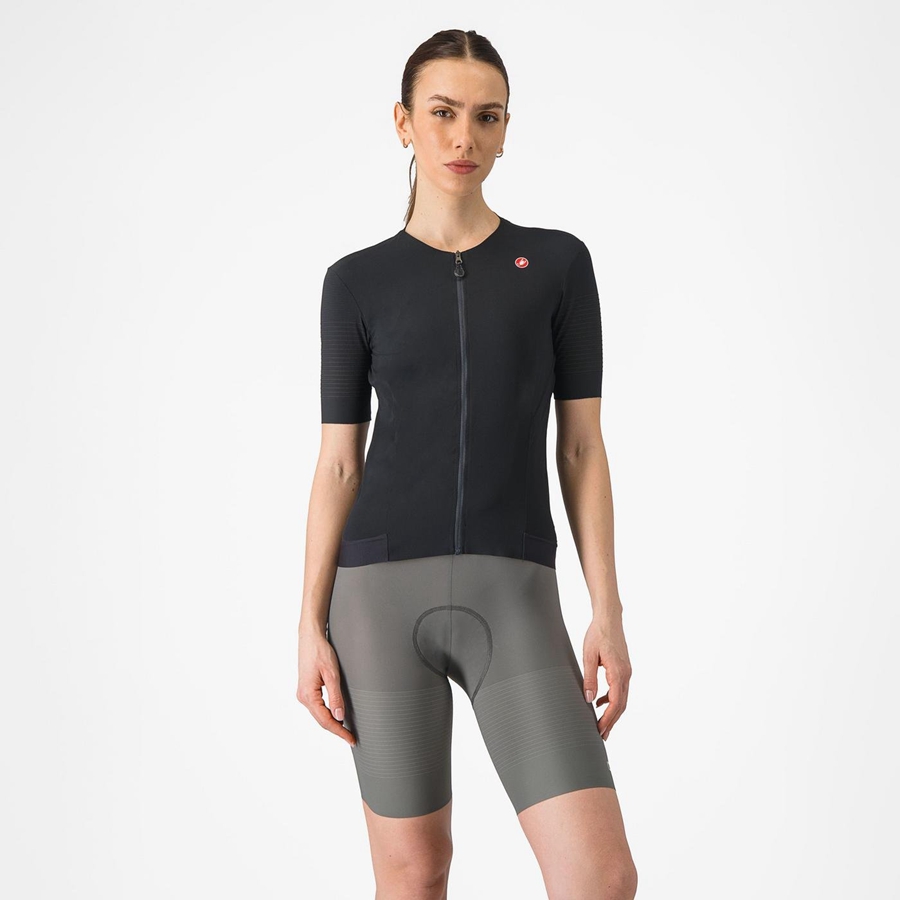 Castelli PREMIO W Shorts Mit Latz Damen Grau | 87940-NYDZ