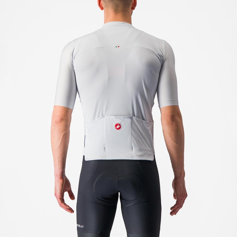 Castelli PROLOGO 7 Trikot Herren Silber Grau Grün | 07985-UBAK