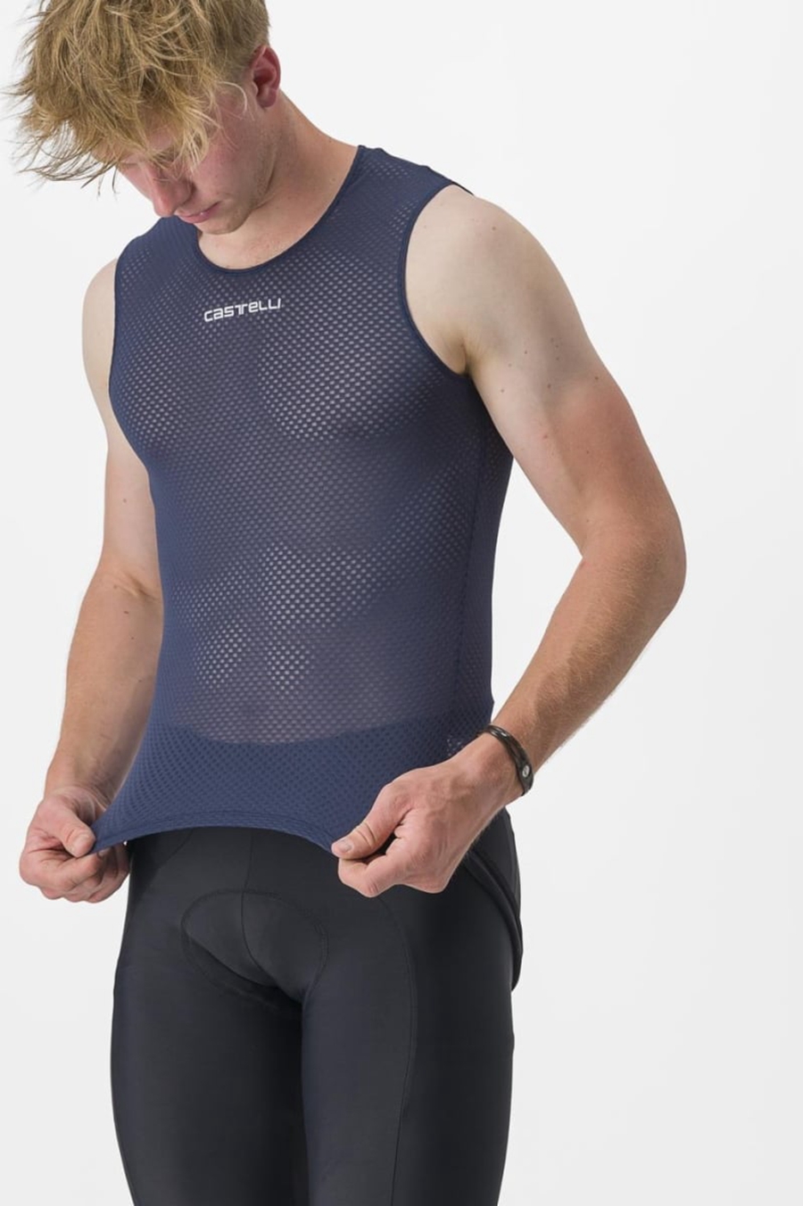 Castelli PRO MESH 2.0 SLEEVELESS Grundschicht Herren Blau | 31790-KNAZ