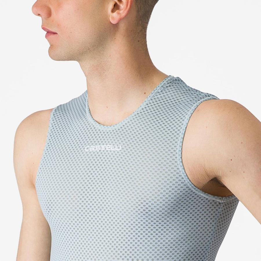 Castelli PRO MESH 2.0 SLEEVELESS Grundschicht Herren Blau | 49013-KBRT