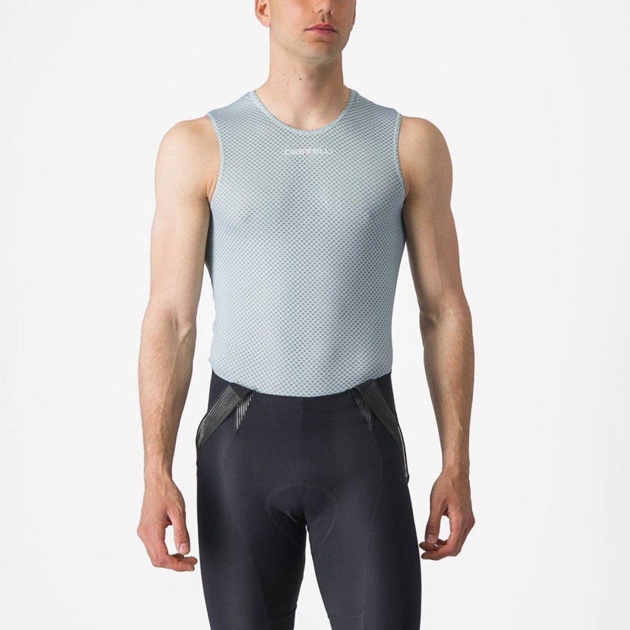 Castelli PRO MESH 2.0 SLEEVELESS Grundschicht Herren Blau | 49013-KBRT