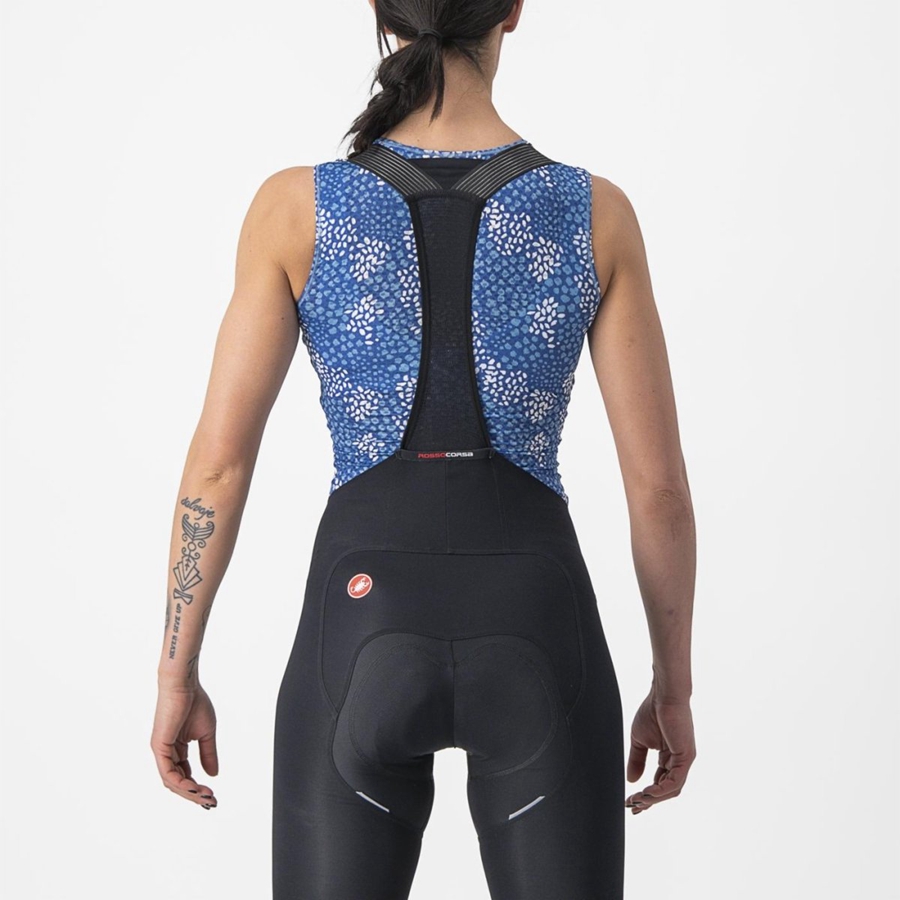 Castelli PRO MESH 4 W SLEEVELESS Grundschicht Damen Blau | 96250-QAYV