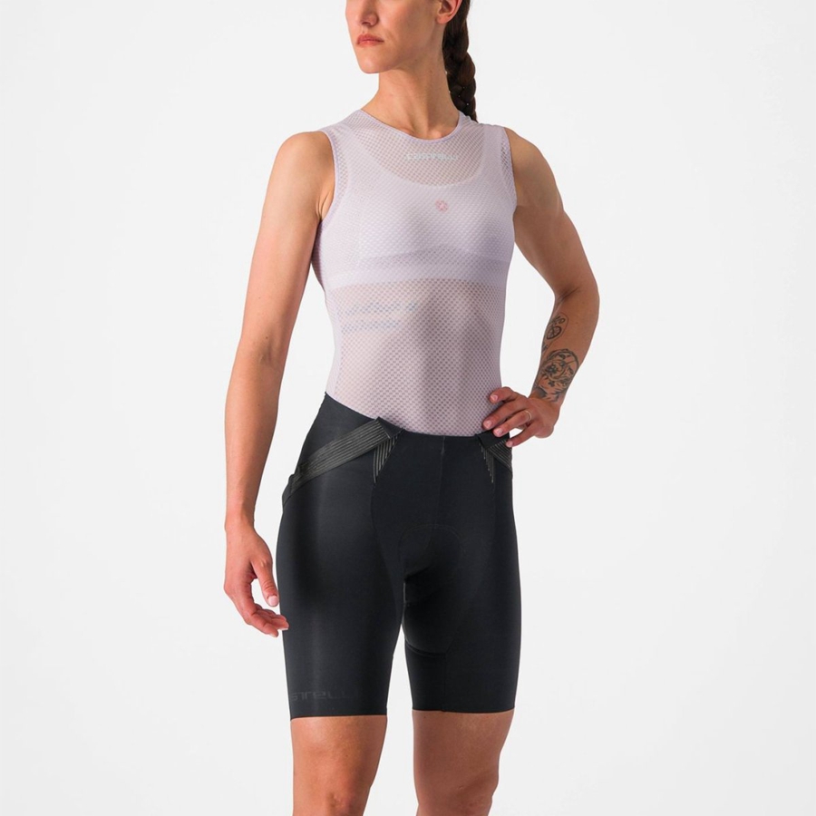 Castelli PRO MESH W SLEEVELESS Grundschicht Damen Lila Weiß | 52914-JZWN