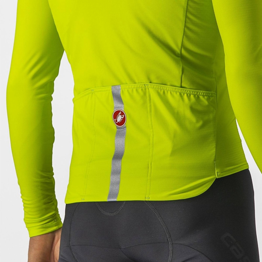 Castelli PRO THERMAL MID LS Trikot Herren Hellgrün | 50743-UEGN