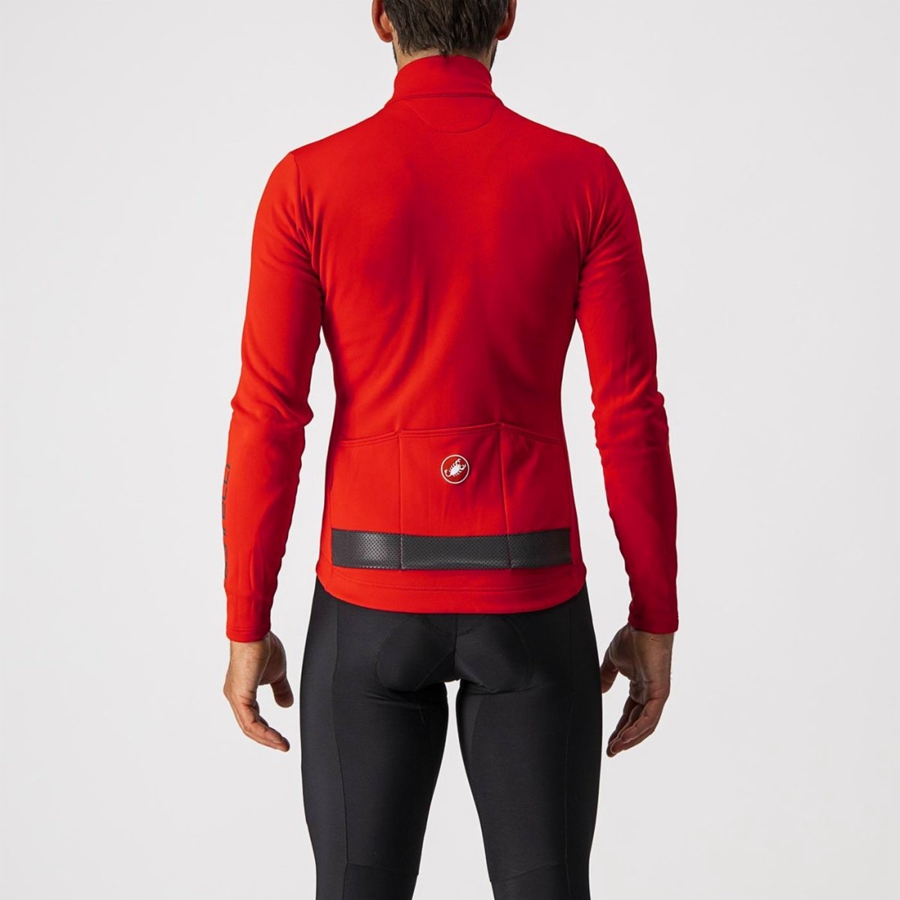 Castelli PURO 3 FZ Trikot Herren Rot Schwarz | 87920-LRZH