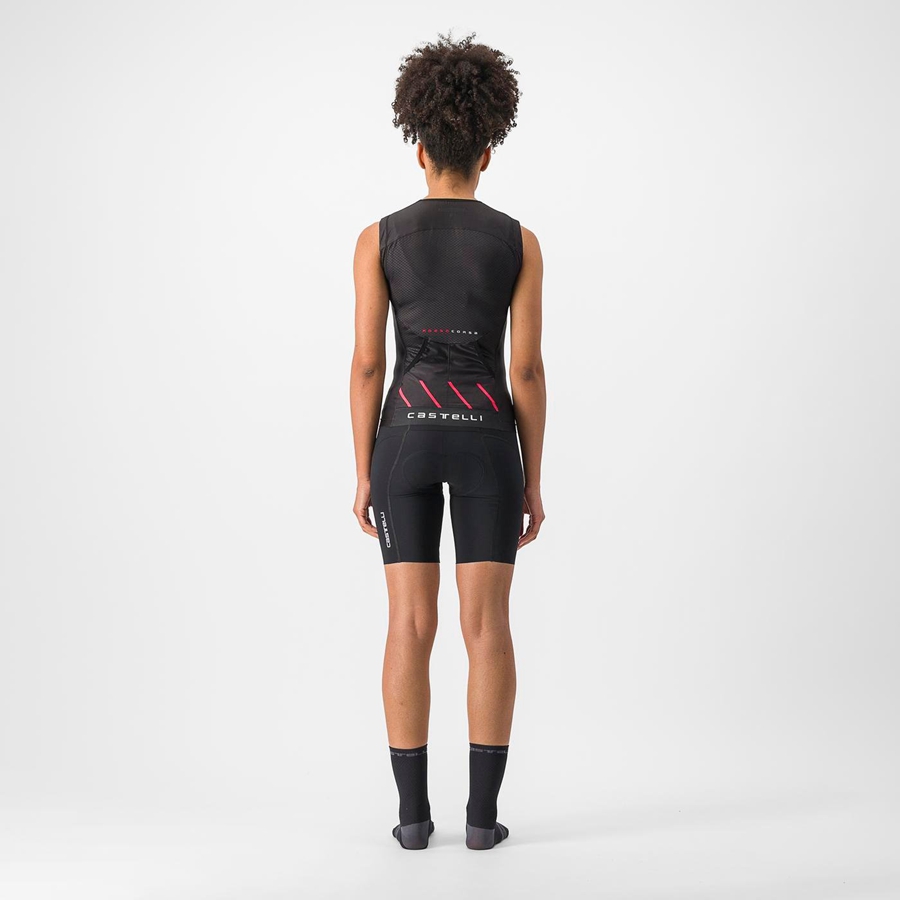 Castelli RIDE-RUN W Anzüge Damen Schwarz | 52198-PQWM