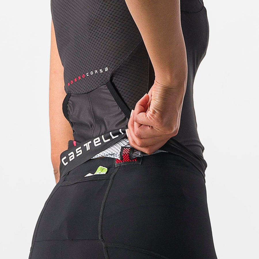 Castelli RIDE-RUN W Anzüge Damen Schwarz | 52198-PQWM