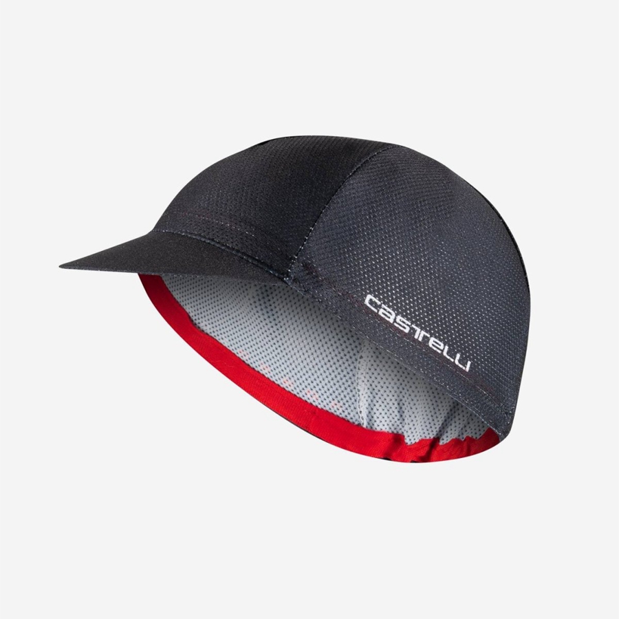 Castelli ROSSO CORSA 2 Kappe Herren Schwarz | 40817-MZRJ